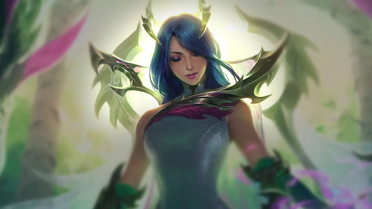 Fae Dragon Ashe splash art