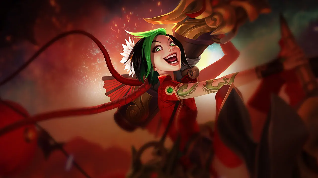 Firecracker Jinx splash art