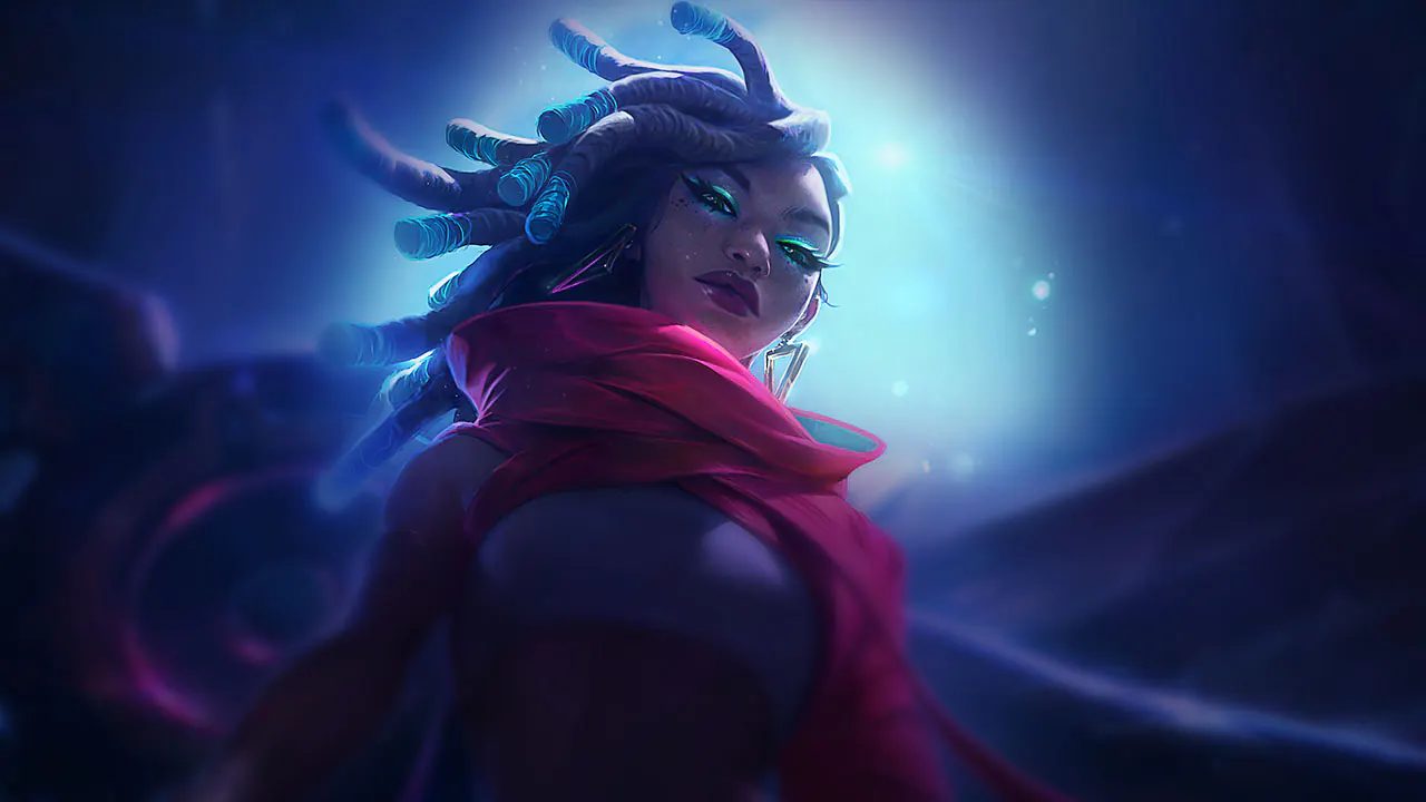 True Damage Senna splash art