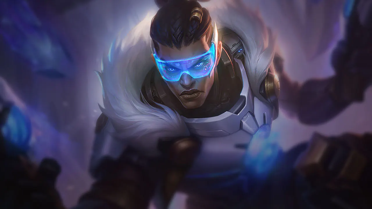 Pulsefire Lucian splash art