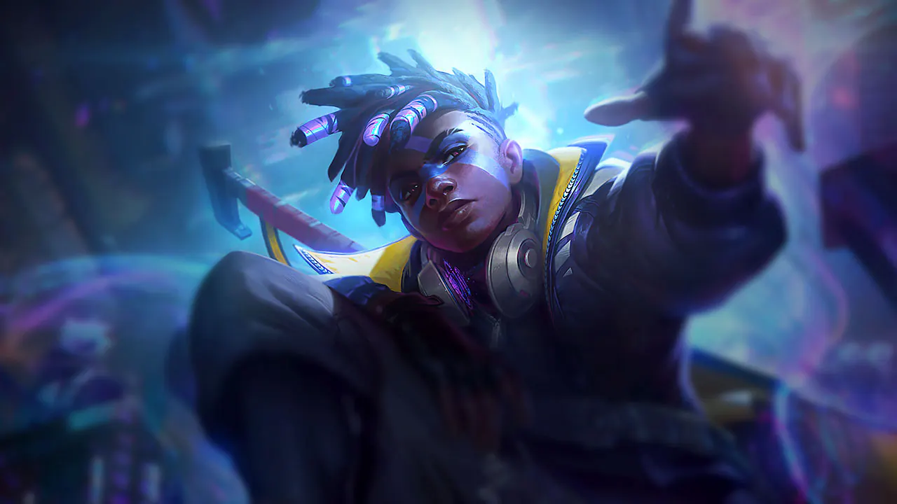 True Damage Ekko splash art