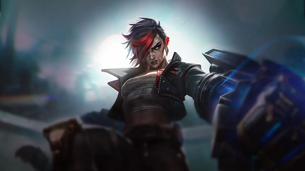 Arcane Brawler Vi splash art