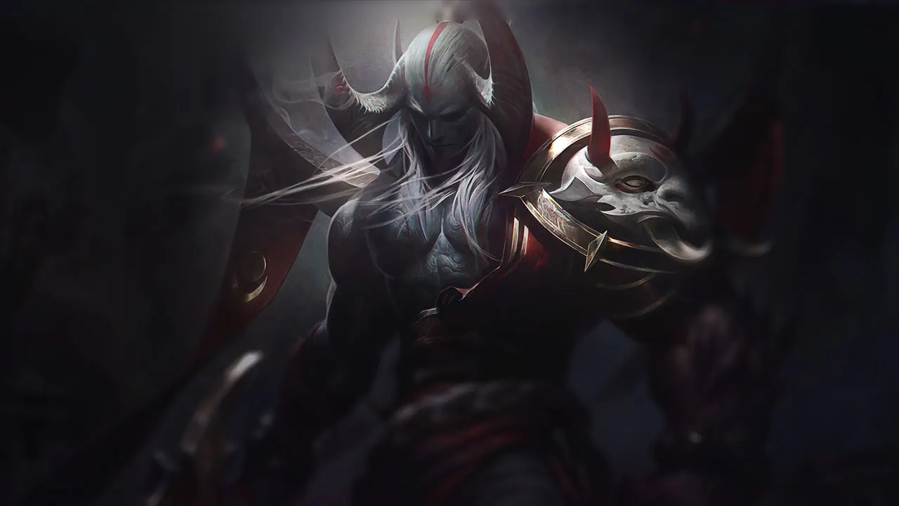 Blood Moon Aatrox splash art