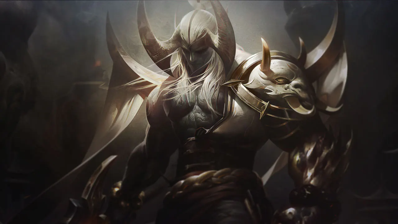 Prestige Blood Moon Aatrox splash art