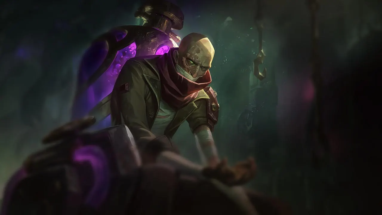 Arcane Shimmer Lab Singed splash art