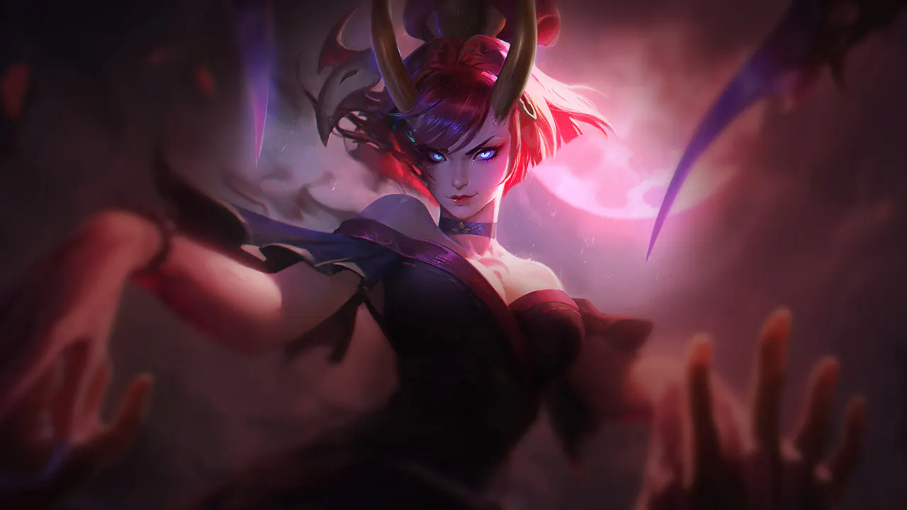 Blood Moon Evelynn splash art