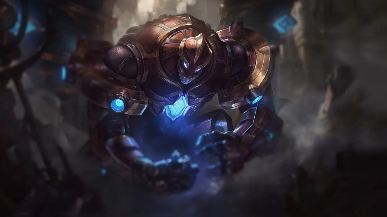 Hextech Galio splash art
