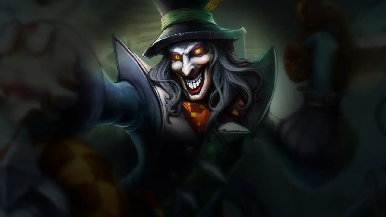 Mad Hatter Shaco splash art