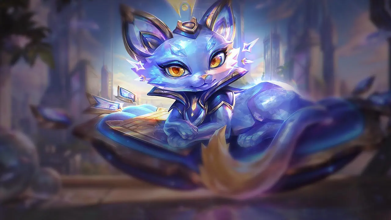 Prestige Cyber Cat Yuumi splash art