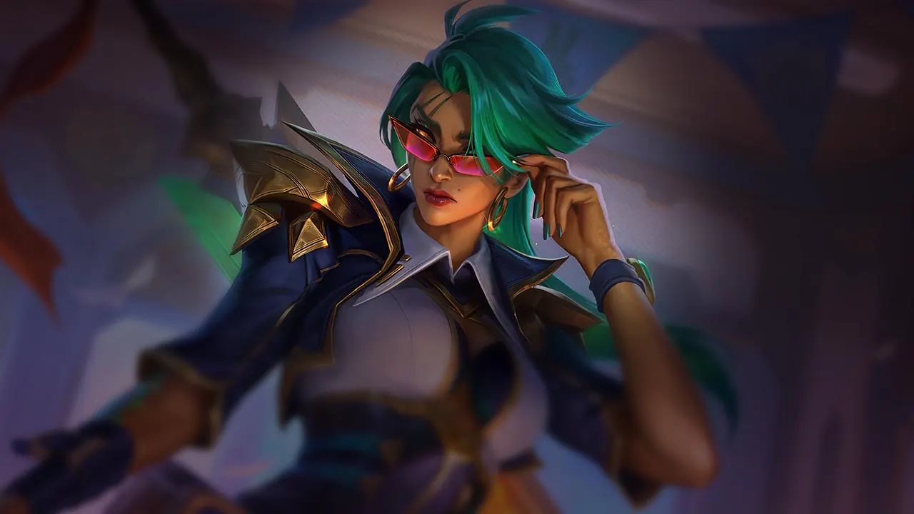Battle Professor Samira splash art