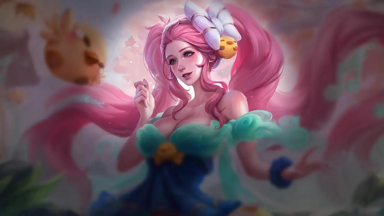 Spirit Blossom Springs Sona splash art
