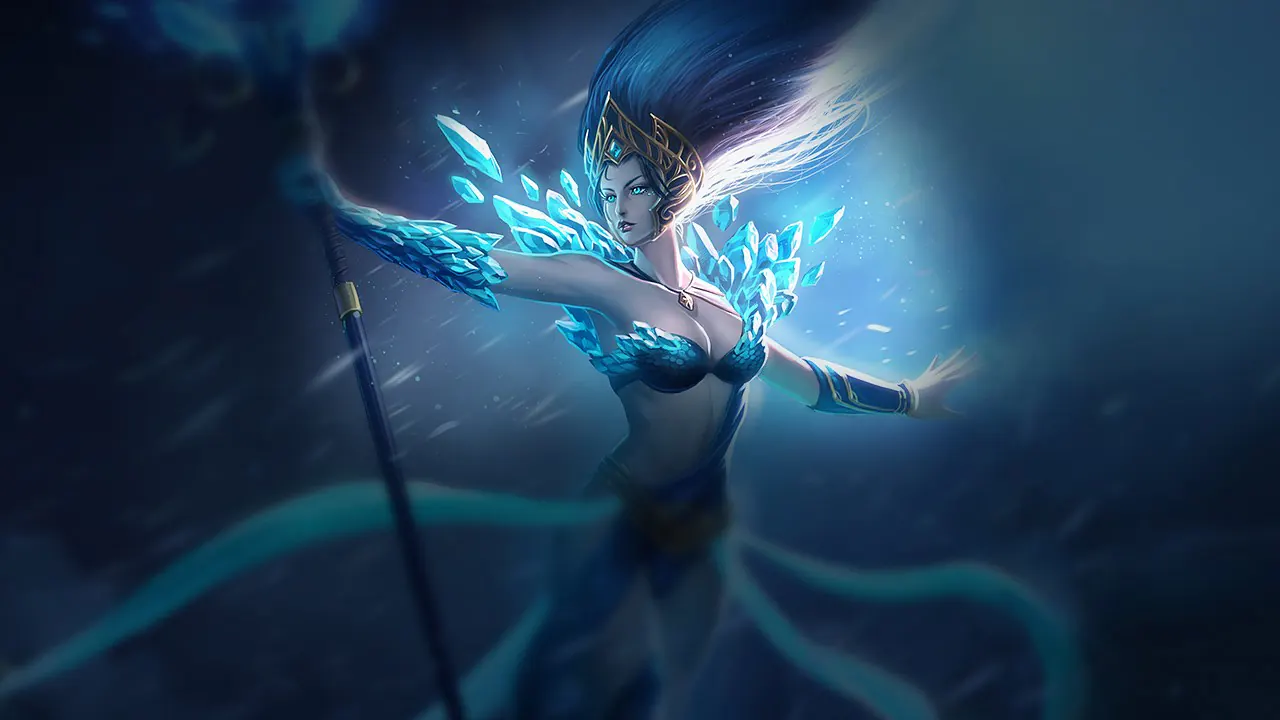 Frost Queen Janna splash art