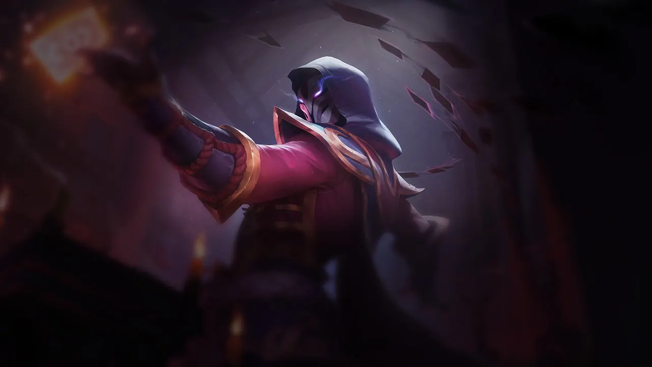 Blood Moon Twisted Fate splash art