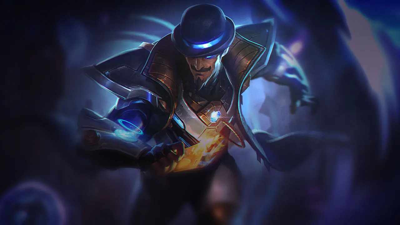 Pulsefire Twisted Fate splash art