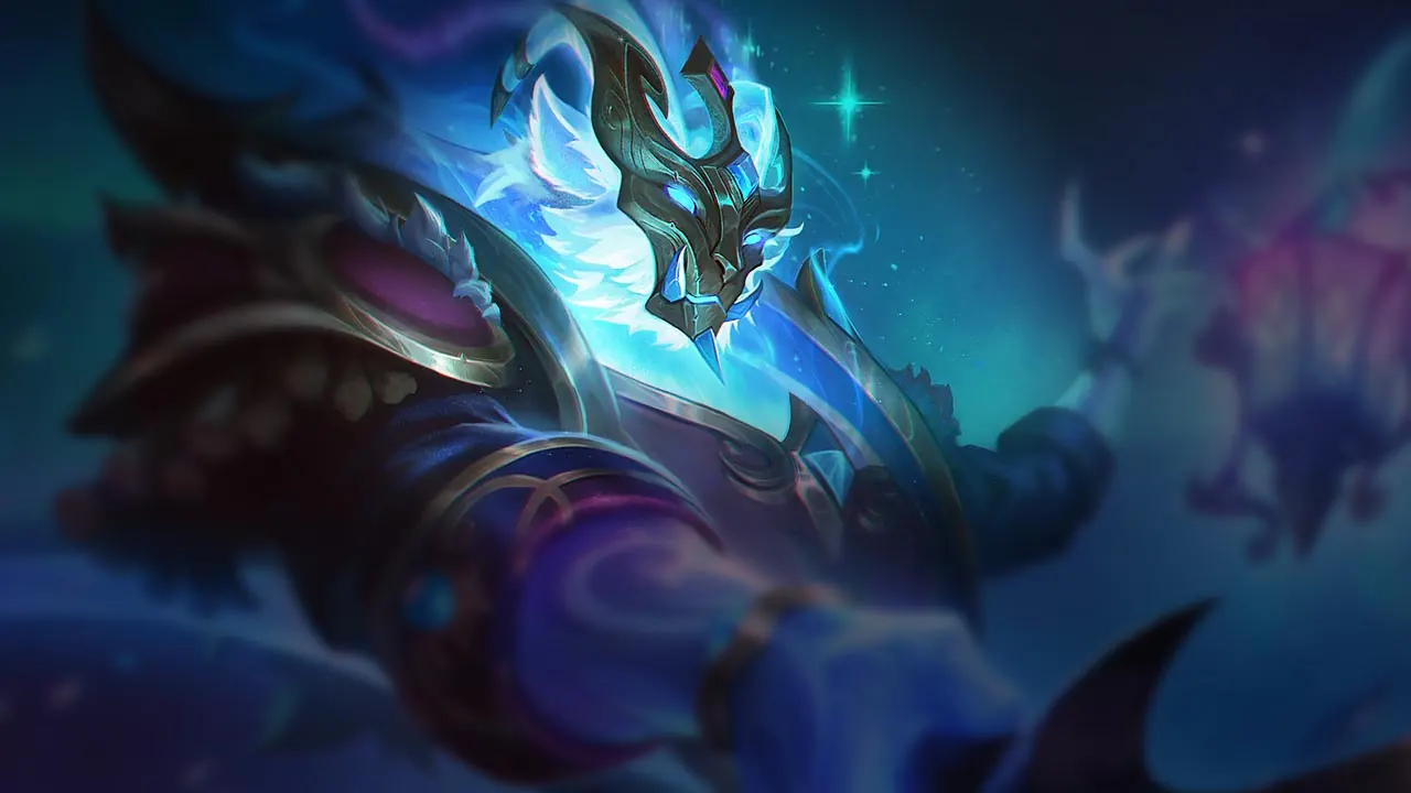 Winterblessed Thresh splash art