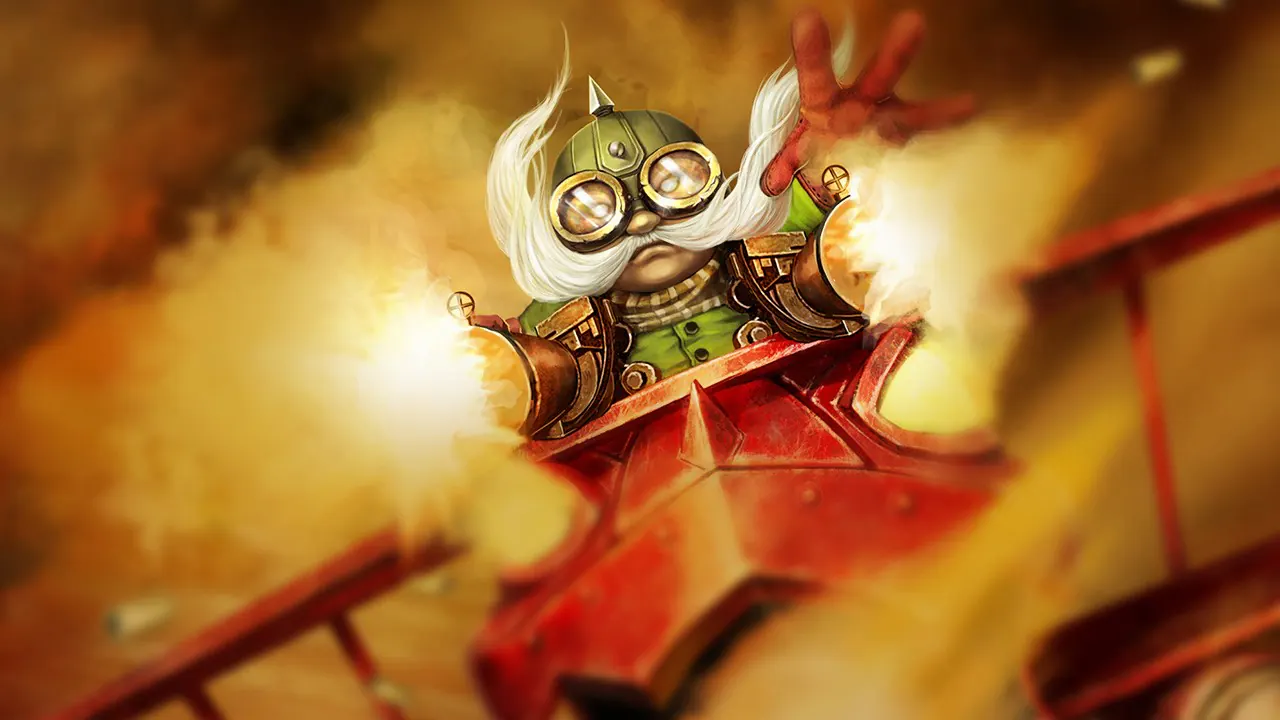 Red Baron Corki splash art