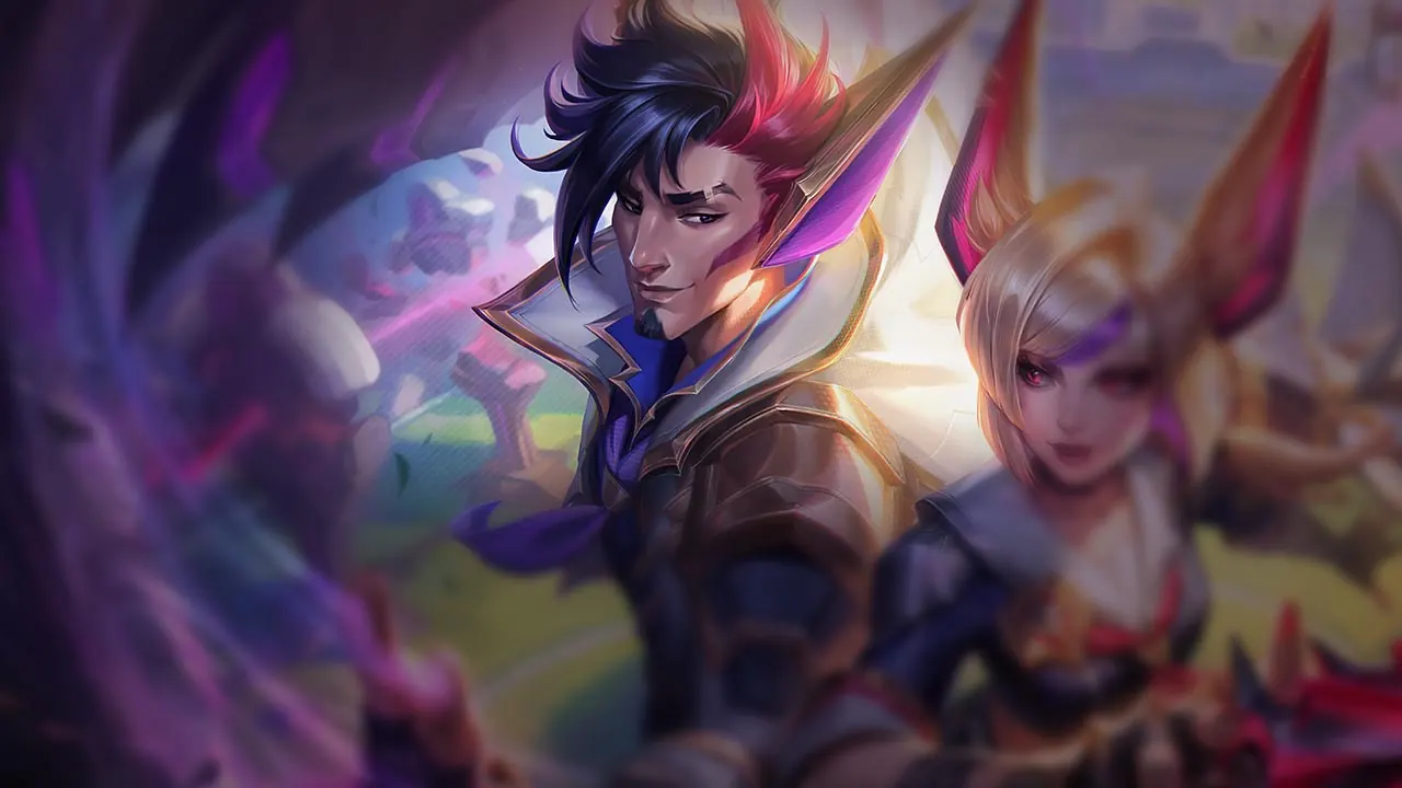Battle Academia Rakan splash art