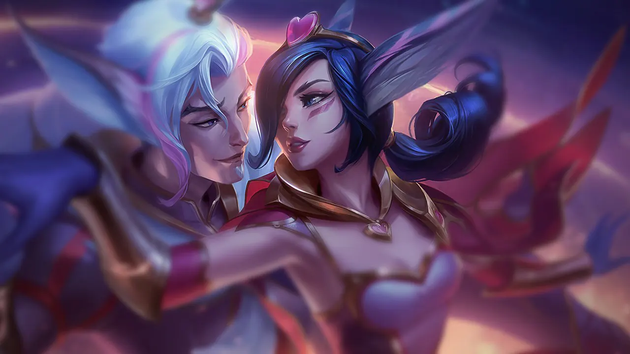 Sweetheart Xayah splash art