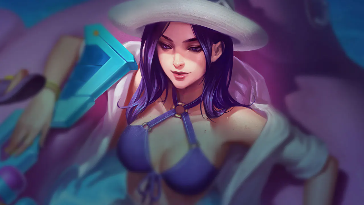 Pool Party Caitlyn splash art