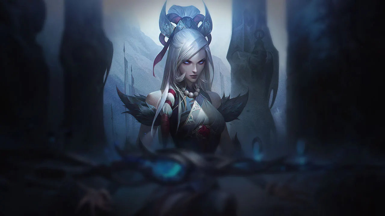 Snow Moon Caitlyn splash art
