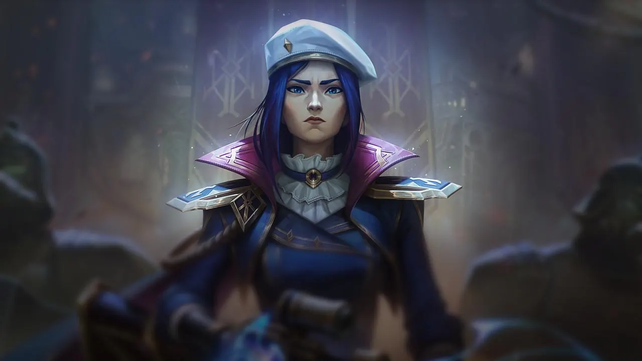 Arcane Commander Caitlyn splash art