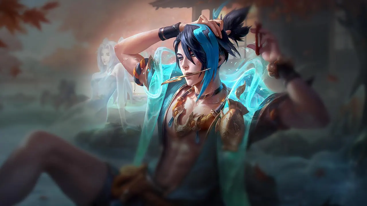 Prestige Spirit Blossom Springs Aphelios splash art