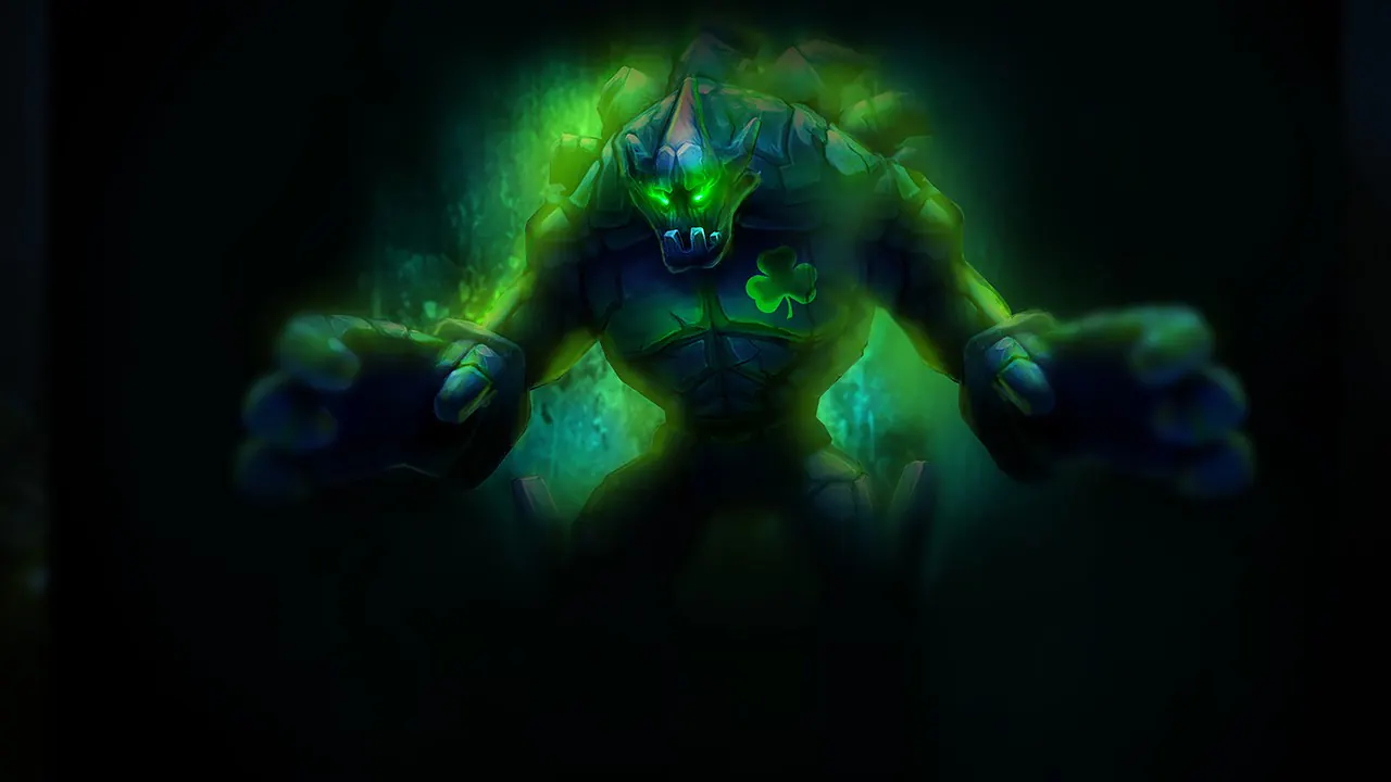 Shamrock Malphite splash art