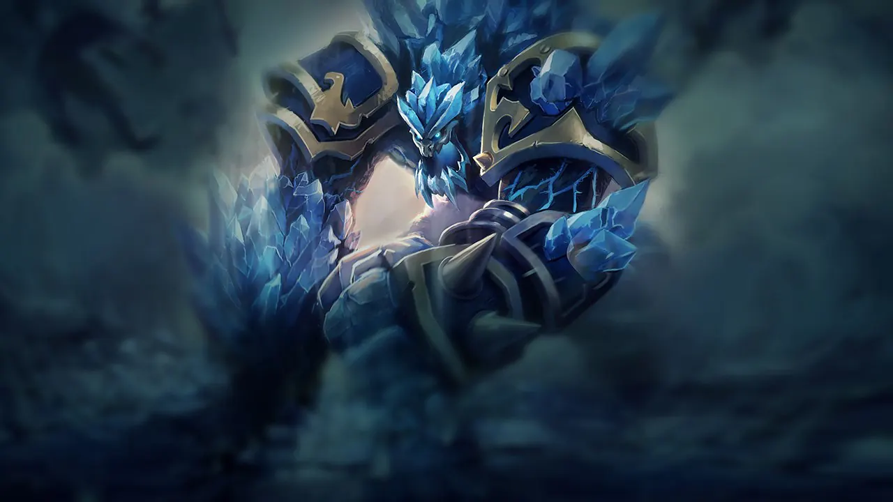 Glacial Malphite splash art