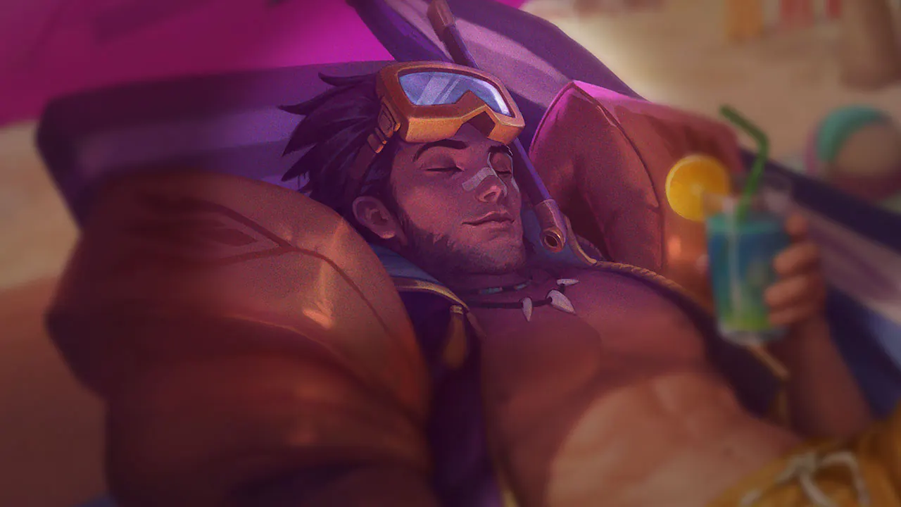 Pool Party Jarvan IV splash art