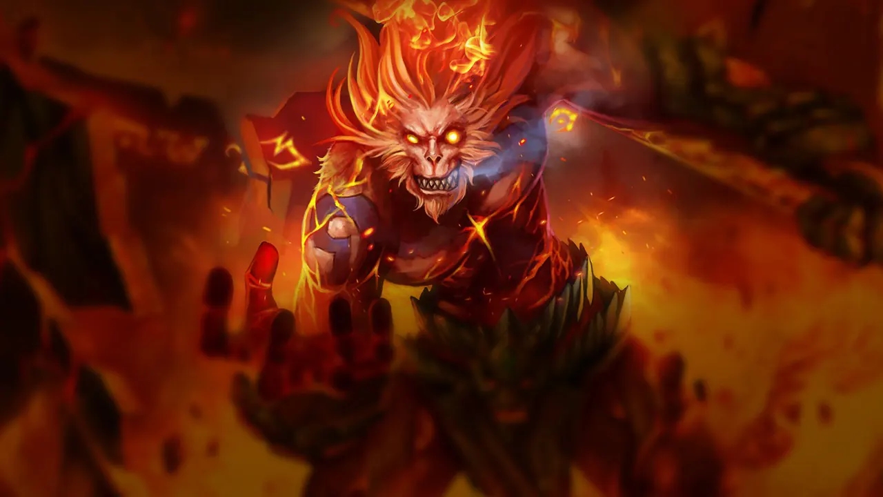 Volcanic Wukong splash art