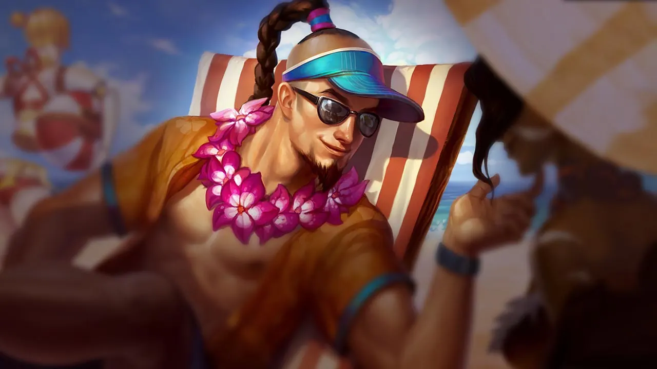 Pool Party Lee Sin splash art