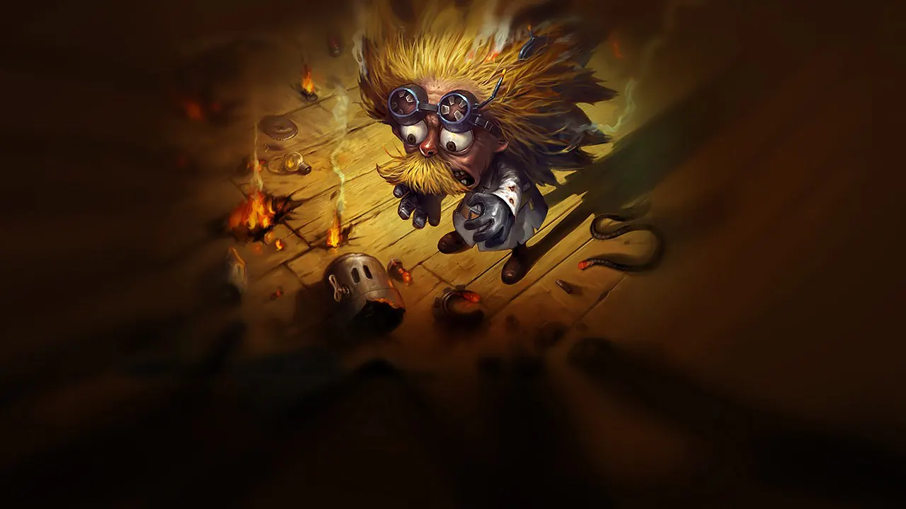 Blast Zone Heimerdinger splash art