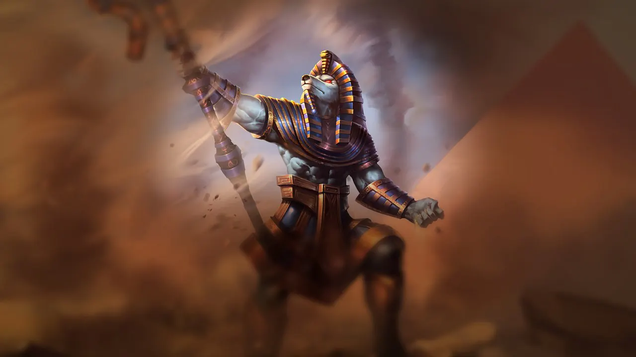 Pharaoh Nasus splash art