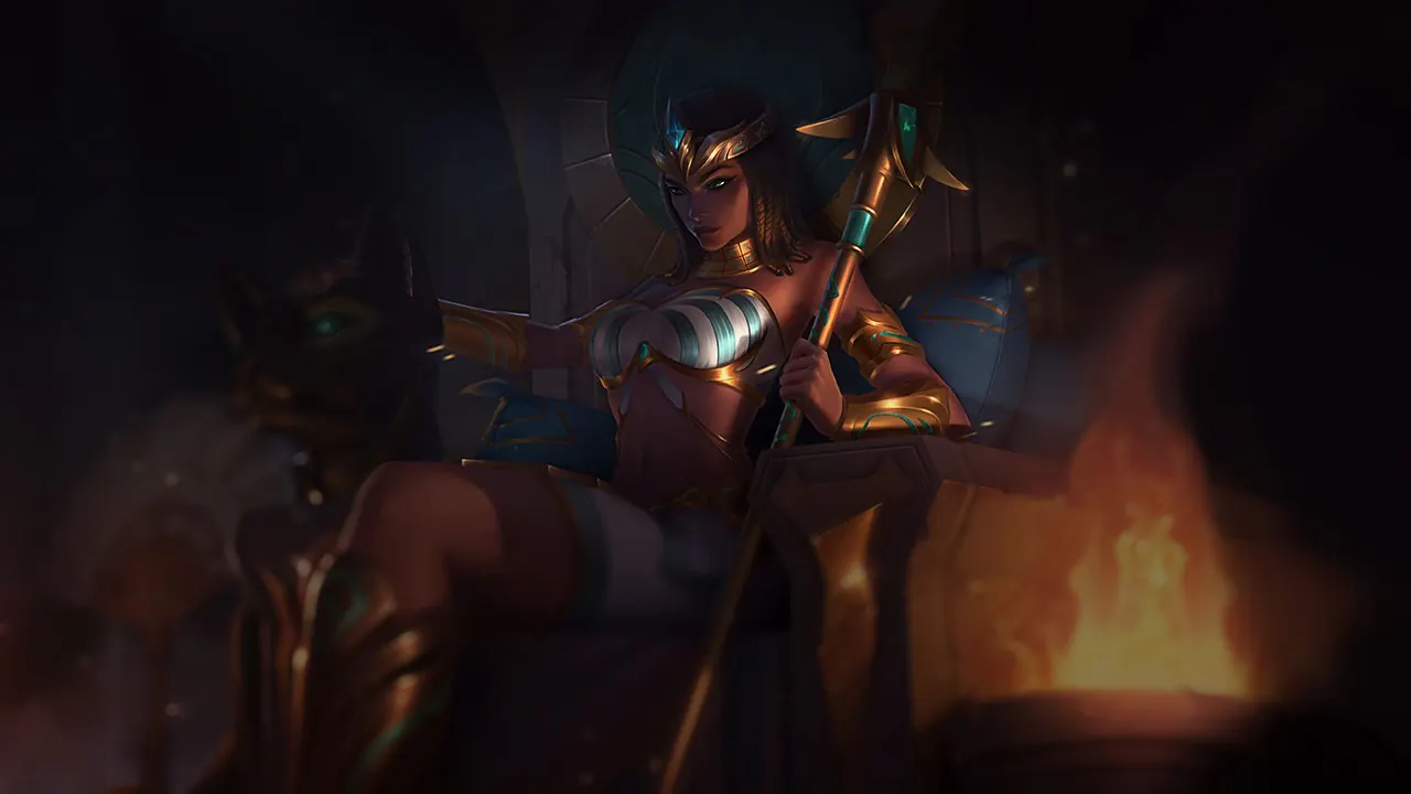 Pharaoh Nidalee splash art