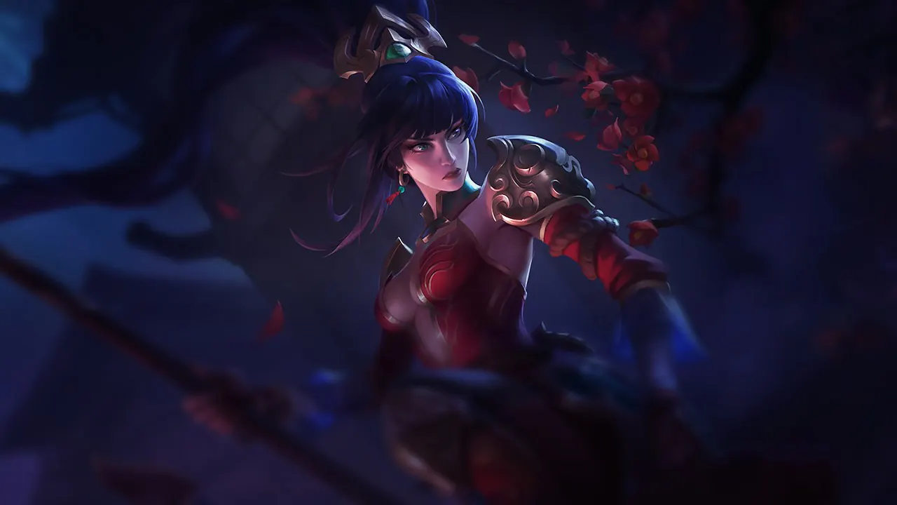 Warring Kingdoms Nidalee splash art