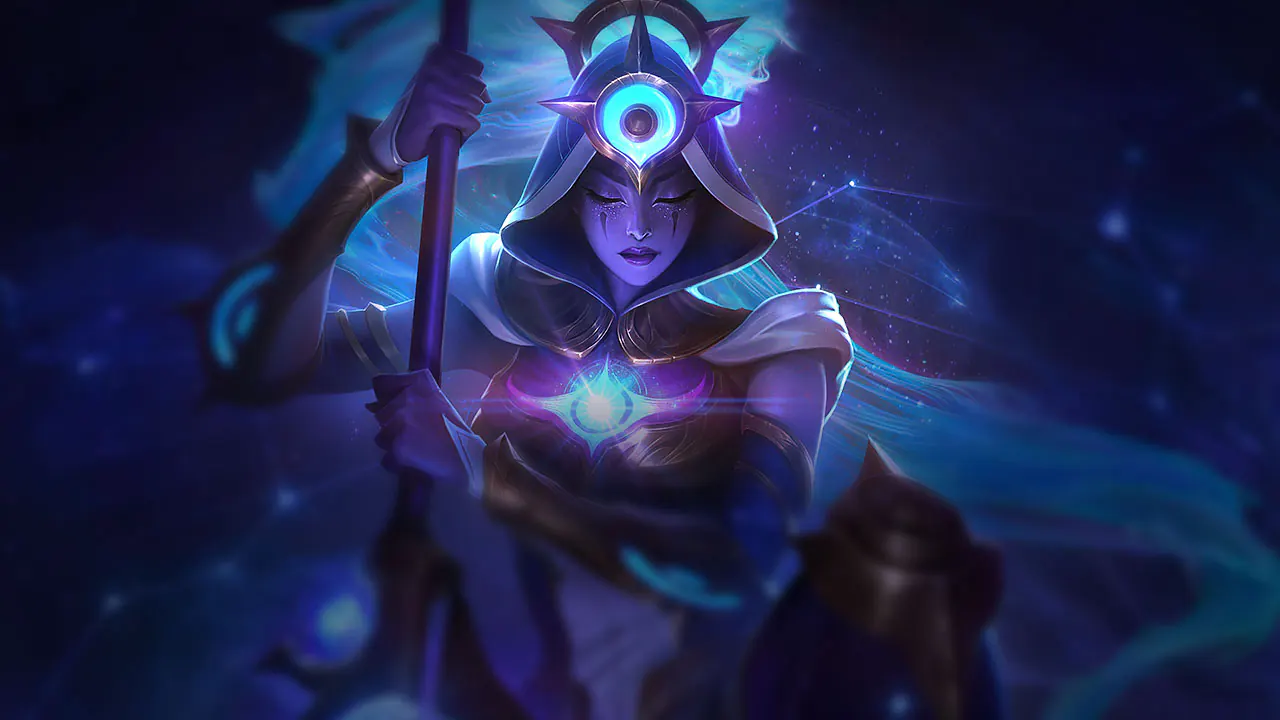 Cosmic Huntress Nidalee splash art