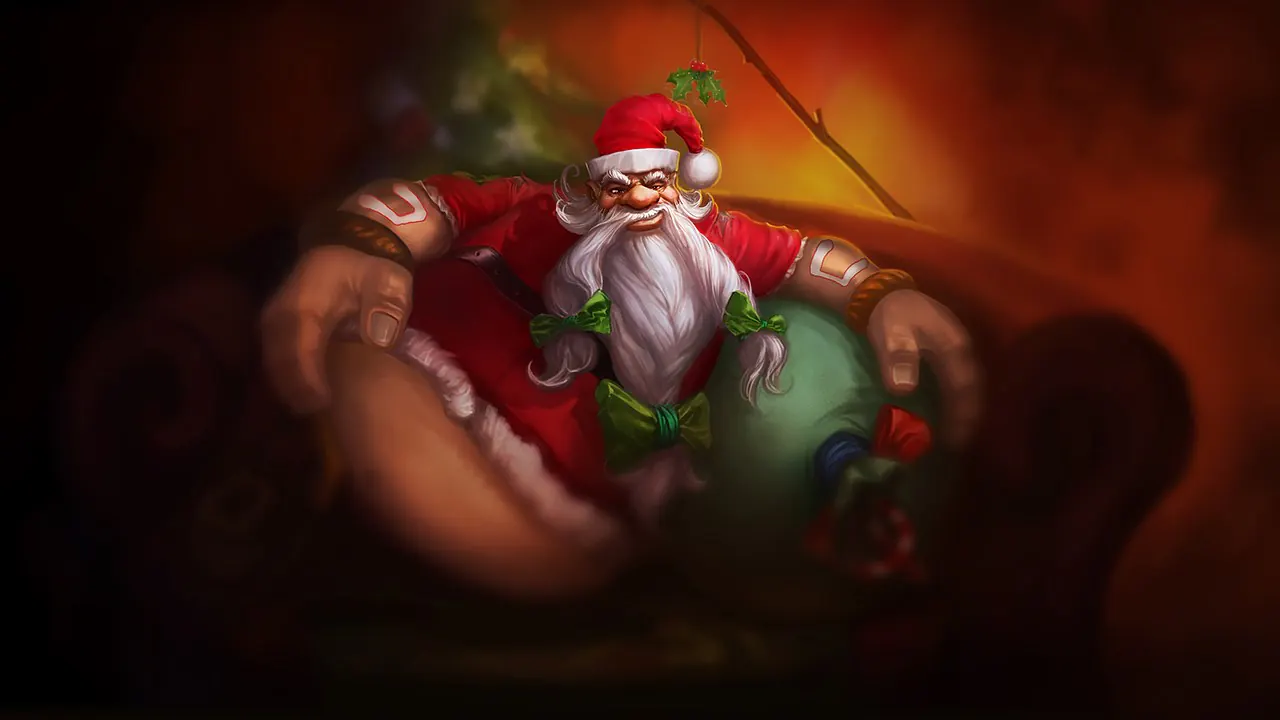 Santa Gragas splash art