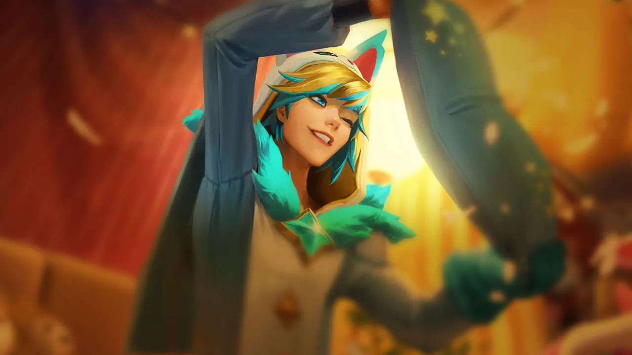 Pajama Guardian Ezreal splash art