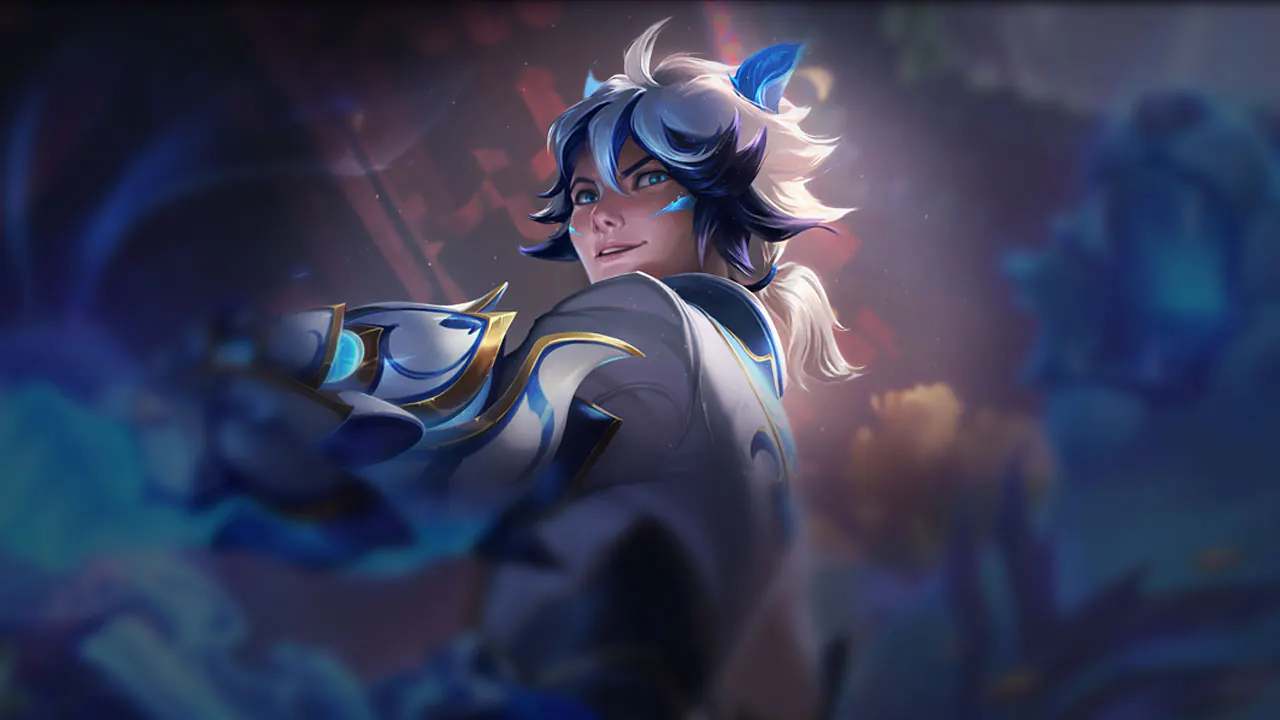Porcelain Protector Ezreal splash art