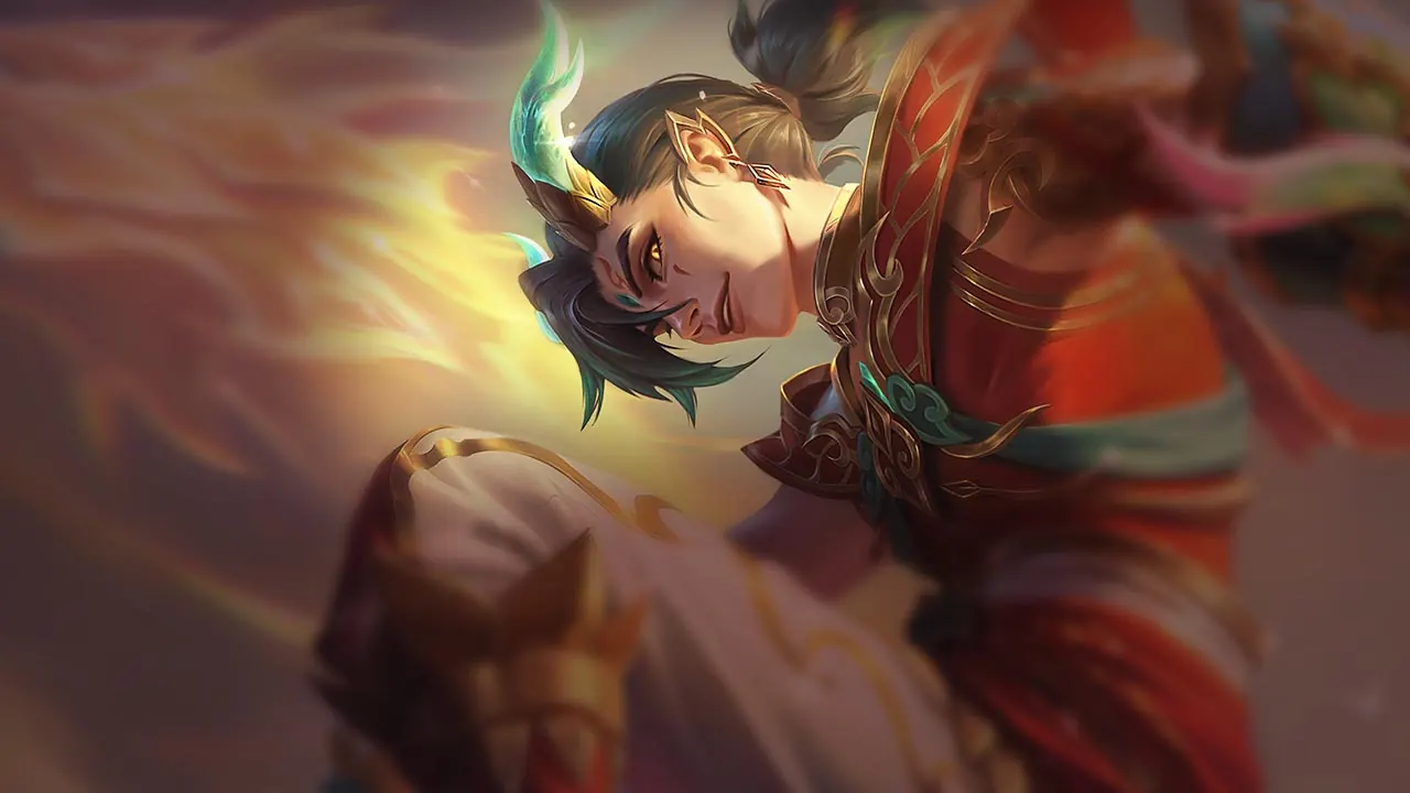 Heavenscale Ezreal splash art