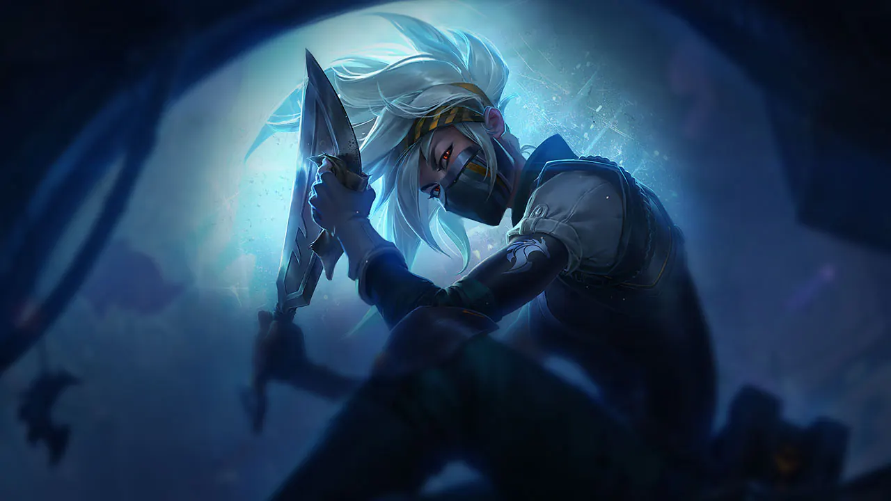 Silverfang Akali splash art