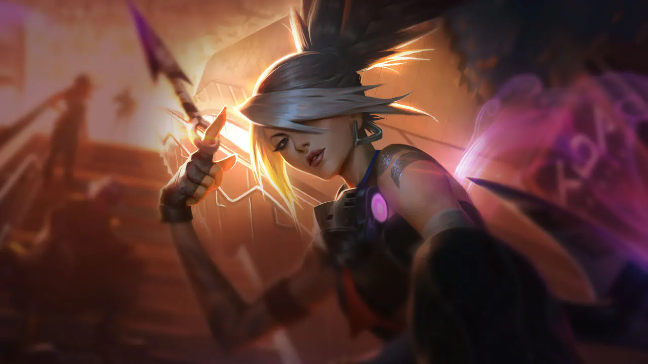 True Damage Akali splash art