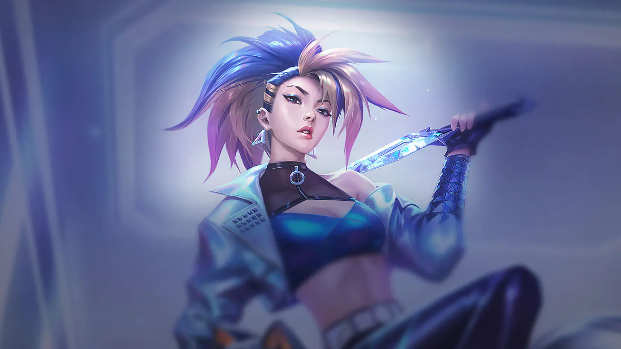 K/DA ALL OUT Akali splash art