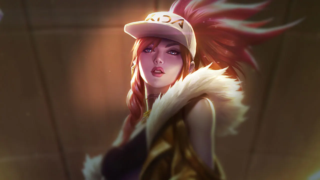 Prestige K/DA Akali (2022) splash art