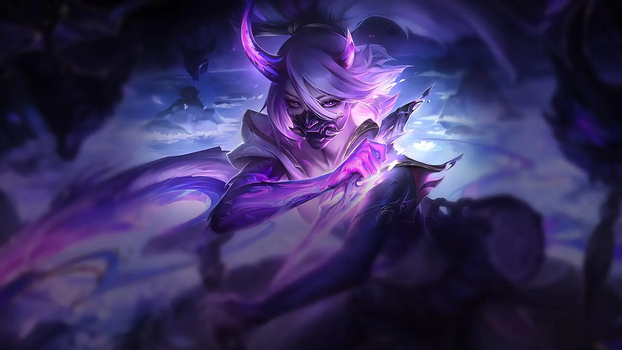 Spirit Blossom Akali splash art