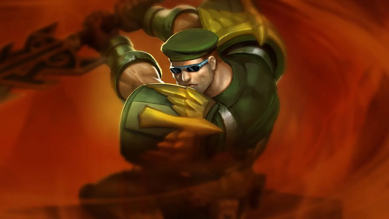 Commando Garen splash art