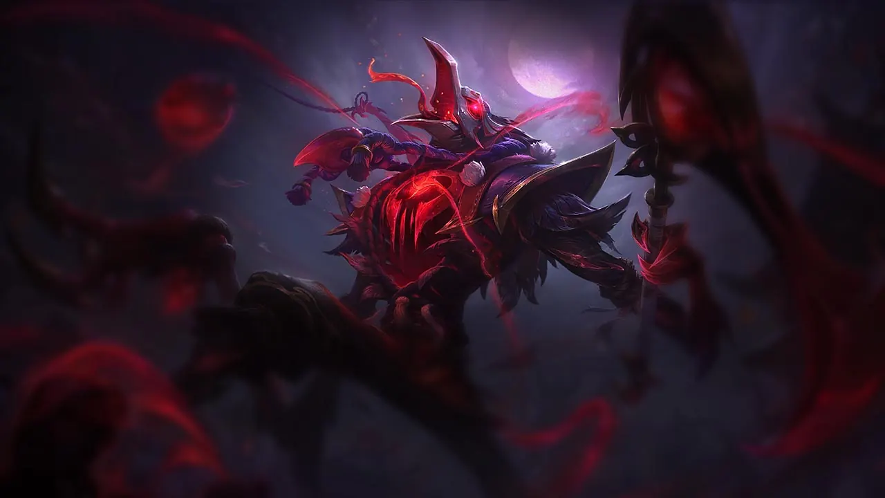 Blood Moon Fiddlesticks splash art