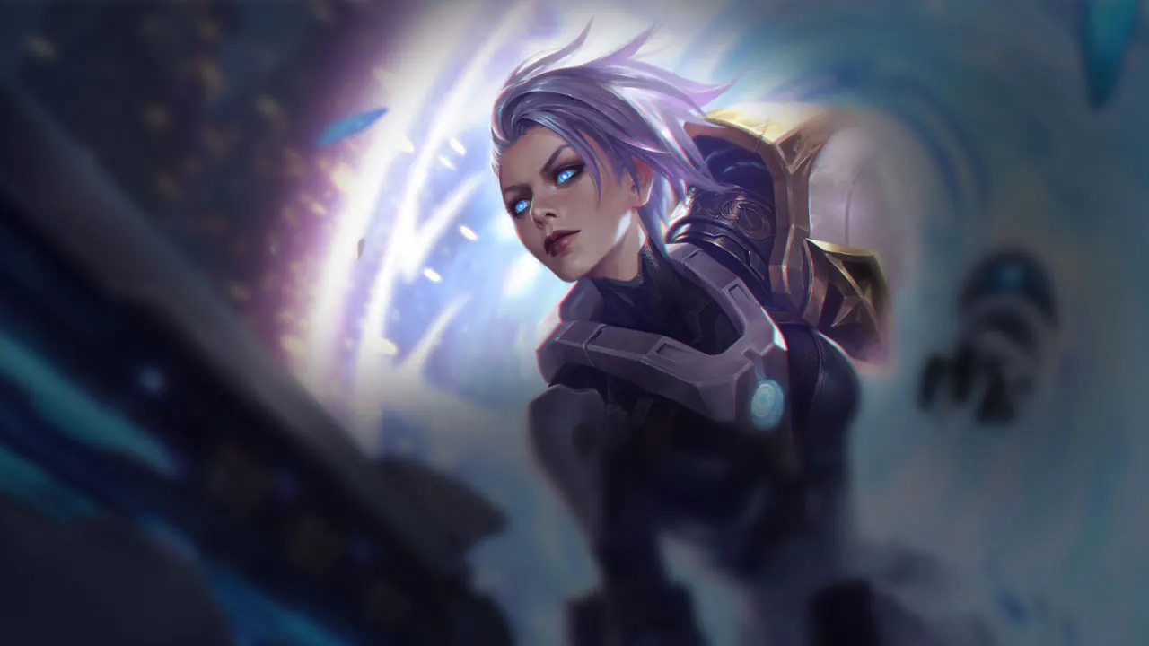Pulsefire Riven splash art