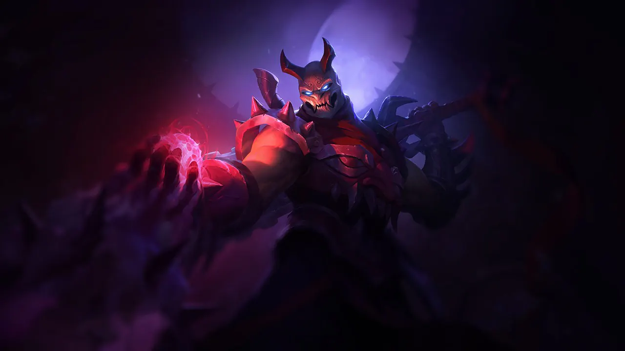 Blood Moon Shen splash art